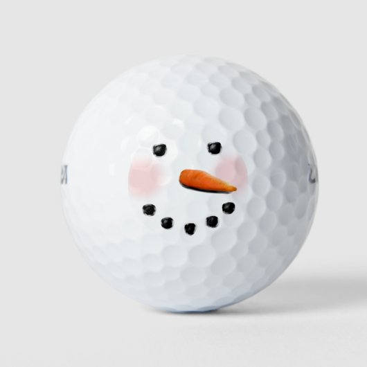 クリエイティブな雪だるま ゴルフボール (正面)