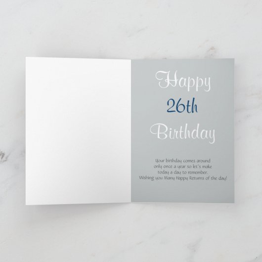 クリエイティブによって型抜きされるハッピーバースデーカード~年齢 カード (内部)