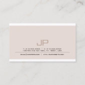 クリエイティブのお洒落でモダンでエレガントで粋なモノグラムの 名刺 (裏面)