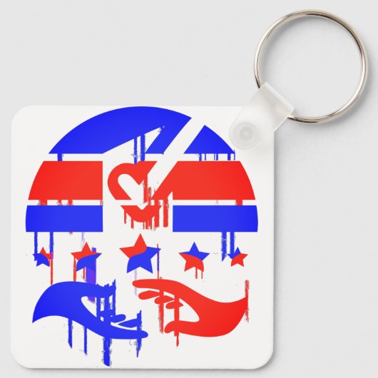 クリエイティブのエンパワメントと代表の象徴 キーホルダー (裏面)