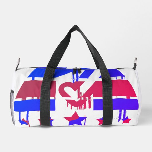 クリエイティブのエンパワメントと代表の象徴 ダッフルバッグ (裏面)