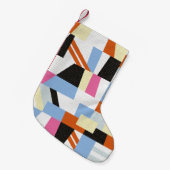 クリエイティブのジオメトリ形状、長さパターンデザイン スモールクリスマスストッキング (正面 (吊り時))