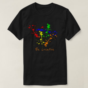クリエイティブのスローガン絵を描·スプラッシュ·抽象芸術·アート Tシャツ