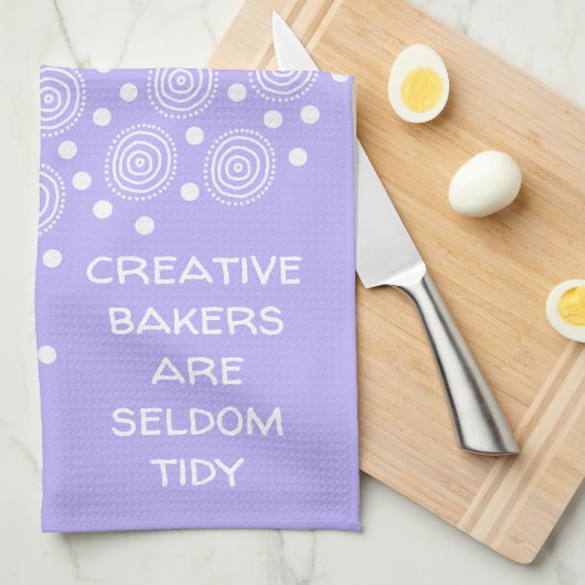クリエイティブのパン屋はめったに片付かない キッチンタオル (四つ折り)