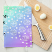 クリエイティブのパン屋はめったに綺麗でない虹 キッチンタオル (四つ折り)