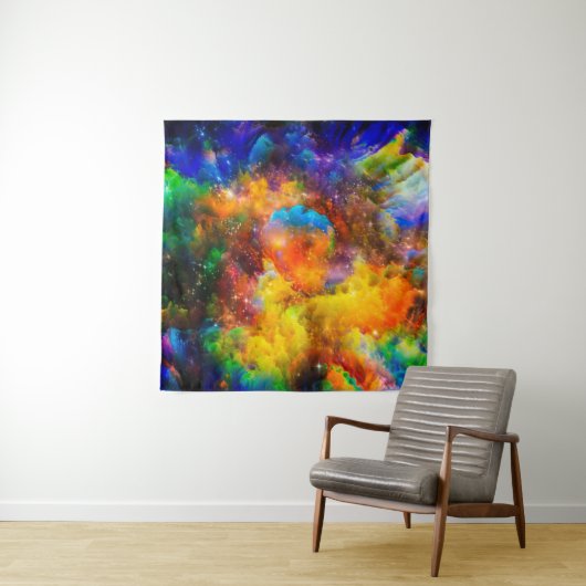 クリエイティブのフラクタル要素の配置、ライト タペストリー (インサイチュ)