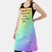 クリエイティブのベーカーはめったに整然とした虹のグラデーション エプロン (インサイチュ)