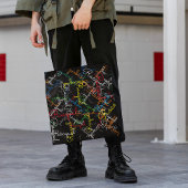 クリエイティブの名前のパタカラフルーン トートバッグ