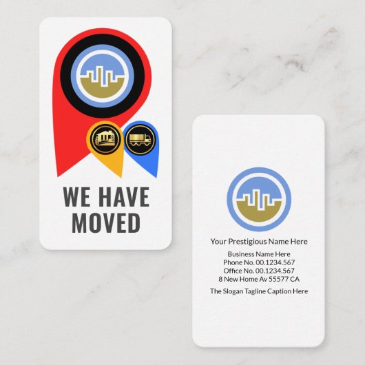 クリエイティブの場所アイコンOfficeの移動 名刺 (正面/裏面)