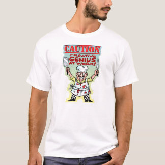 「クリエイティブの天才が働く時に注意」 Tシャツ