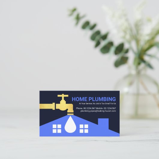 クリエイティブの屋上の排水配管 名刺 (スタンド正面)