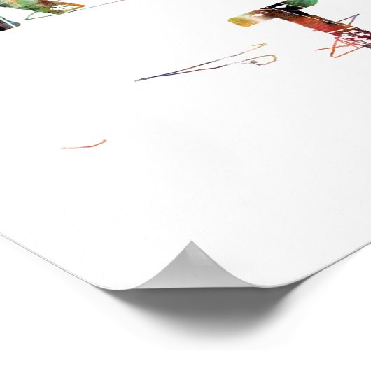 クリエイティブの心はめったに整頓されない ポスター (角)