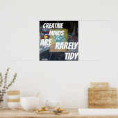 クリエイティブの心は滅多にきちんとしたポスターではない ポスター (キッチン)