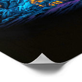 クリエイティブの異地サイケデリックマッシュルーム芸術 ポスター (角)