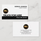 クリエイティブの看板輸送用トラック 名刺 (正面/裏面)