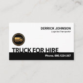 クリエイティブの看板輸送用トラック 名刺 (正面)