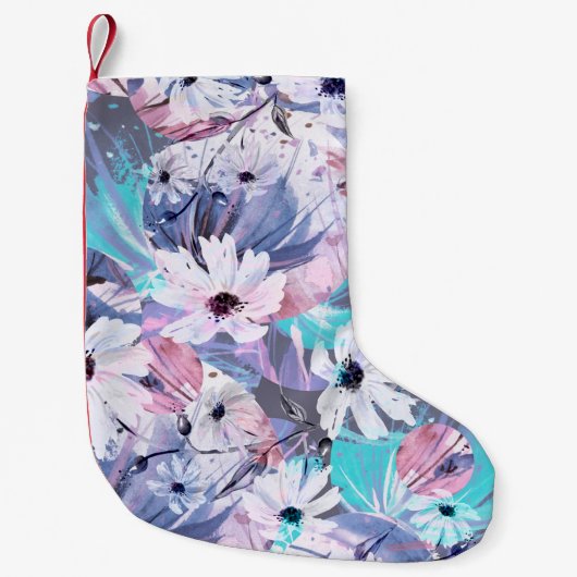 クリエイティブの継ぎ目のない水彩絵 スモールクリスマスストッキング (正面)