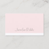 クリエイティブの豪華なお洒落なデザインの赤面のピンクのプロフェッショナル 名刺 (正面)