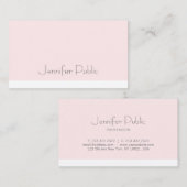 クリエイティブの豪華なお洒落なデザインの赤面のピンクのプロフェッショナル 名刺 (正面/裏面)