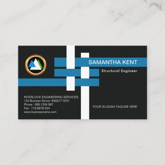 クリエイティブの連結のI型梁はエンジニアリングを接合します 名刺 (正面)