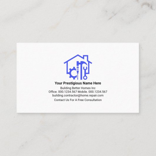 クリエイティブの道具用バナー 名刺 (裏面)