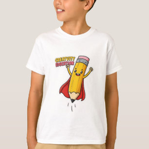 クリエイティブの鉛筆力 – 子供のTシャツデザイン Tシャツ