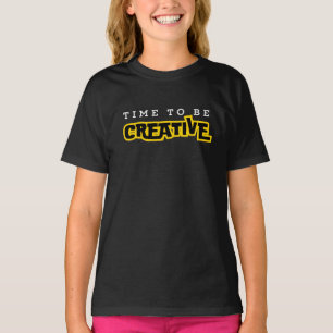 クリエイティブやる気を起こさせるタイポグラフィ Tシャツ