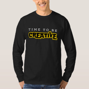 クリエイティブやる気を起こさせるタイポグラフィ Tシャツ