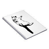 クリエイティブよくはしゃぐページの凝視 ノートブック (右側)