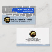 クリエイティブれんが組積造作業建築手納屋 名刺 (正面/裏面)