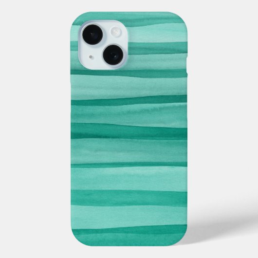クリエイティブアクアグリーン水カラーラインパターン Case-Mate iPhoneケース (裏面)