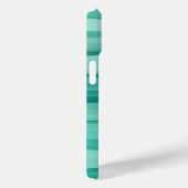 クリエイティブアクアグリーン水カラーラインパターン Case-Mate iPhoneケース (裏面 / 右)