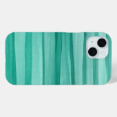 クリエイティブアクアグリーン水カラーラインパターン Case-Mate iPhoneケース (裏面 (横))