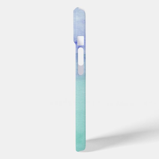 クリエイティブアクアパープル抽象芸術水彩模様 Case-Mate iPhoneケース (裏面 / 左)