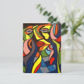 クリエイティブアフリカアートポストカード ポストカード (スタンド正面)