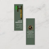 クリエイティブアルファベット-Hハンドイマンサービス スキニー名刺 (正面/裏面)