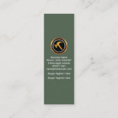 クリエイティブアルファベット-Hハンドイマンサービス スキニー名刺 (裏面)