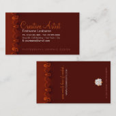 クリエイティブアーティストの名刺 名刺 (正面/裏面)
