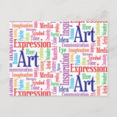 クリエイティブアーティストまたはデザイナーのインスピレーションの言葉 ポストカード (正面)