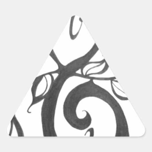 クリエイティブアートパターン 三角形シール (正面)