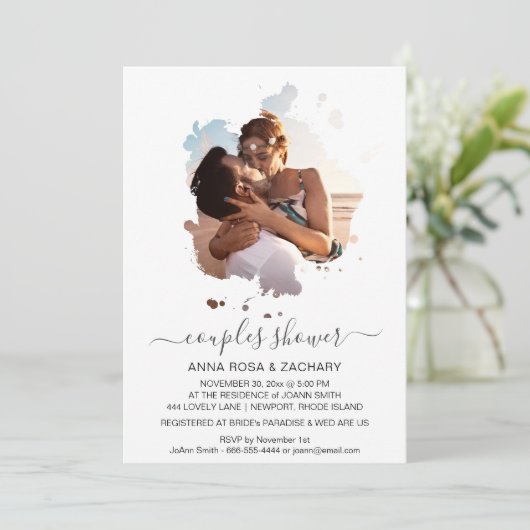 *～*クリエイティブアートフォトカップルシャワーAR18  招待状 (スタンド正面)