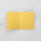 クリエイティブイエローカラープレーンエレガントシンプル ノートカード (内部)