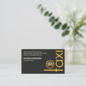 クリエイティブイエロータクシーサイネージライド共有ドライバー 名刺 (スタンド正面)