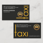 クリエイティブイエロータクシーサイネージライド共有ドライバー 名刺 (正面/裏面)