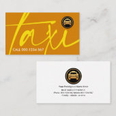 クリエイティブイエロータクシーサイネージ 名刺 (正面/裏面)