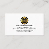 クリエイティブイエロータクシールート 名刺 (裏面)