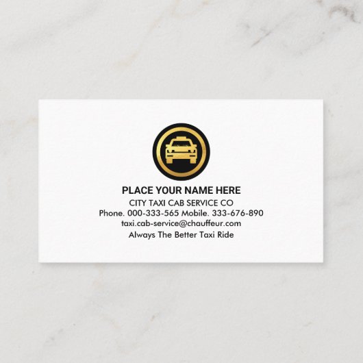 クリエイティブイエロータクシールート 名刺 (裏面)