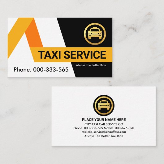 クリエイティブイエロータクシールート 名刺 (正面/裏面)