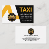 クリエイティブイエロータクシー路線タクシー運転手 名刺 (正面/裏面)