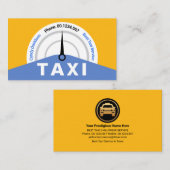 クリエイティブイエロータクシー速度計 名刺 (正面/裏面)